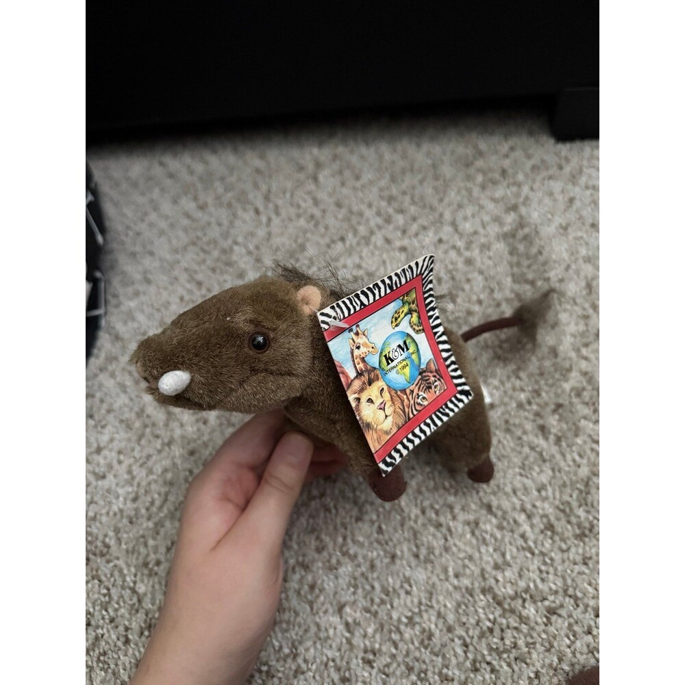 Vintage 1994 K&M International Warthog Plush